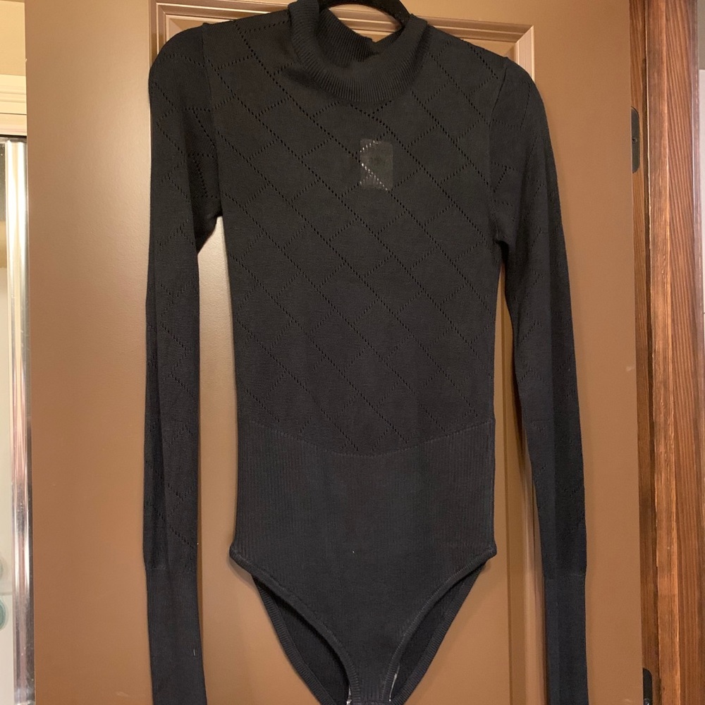 Free People sweater bodysuit